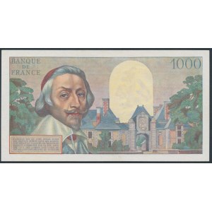 France, 10 Nouveaux Francs on 1.000 Francs 1957