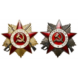 Order Wojny Ojczyźnianej I i II Kl. - 1985 (2szt)
