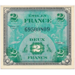 France, Allied Occupation WWII, 2 Francs 1944