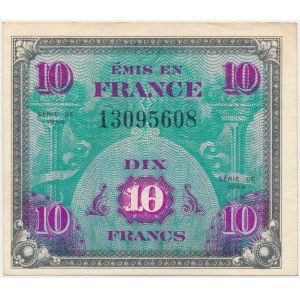 Francja, Okupacja aliancka, 10 Francs 1944