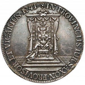 August III Sas, Półtalar wikariacki 1741