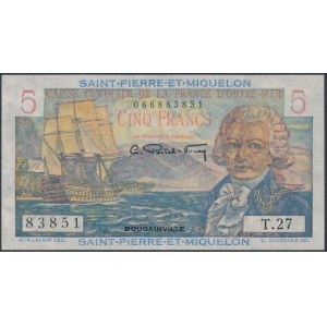 Saint-Pierre i Miquelon, 5 Francs (1950-60)