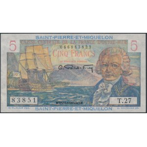 Saint-Pierre & Miquelon, 5 Francs (1950-60)