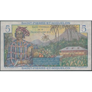 Saint-Pierre & Miquelon, 5 Francs (1950-60)