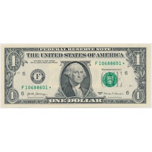 United States, 1 Dollar 2017 - replacement - star note