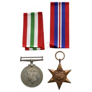 PSZnZ, Gwiazda za Włochy i Medal za II Wojnę Światową (2szt)