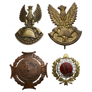 Orły u odznaki strażackie - zestaw (4szt)