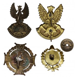 Orły u odznaki strażackie - zestaw (4szt)