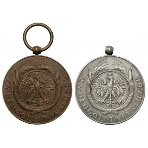 Medal za Długoletnią Służbę - brązowy (X) i srebrny (XX) (2szt)