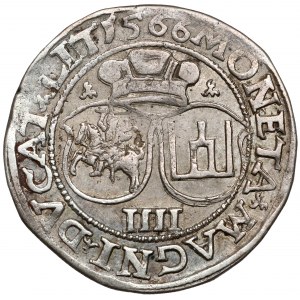Zygmunt II August, Czworak Wilno 1566 - L/LIT - duża Pogoń