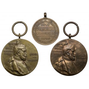 Niemcy, Prusy - zestaw medali (3szt)