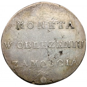 Oblężenie Zamościa, 2 złote 1813 - odwrócone D - b.rzadka