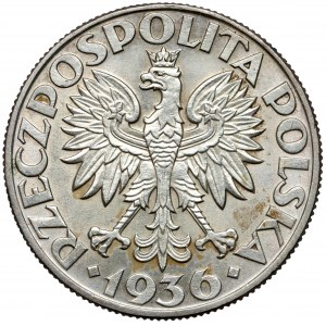 Żaglowiec 5 złotych 1936