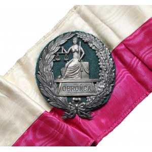 II RP, Sądowa odznaka funkcyjna Obrońca