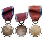 PRL, Srebrny Krzyż Zasługi - zestaw (3szt)