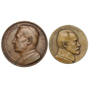 Medal Jenerał Józef Haller 1919 i Medal pamiątkowy August Hlond 1930 (2szt)