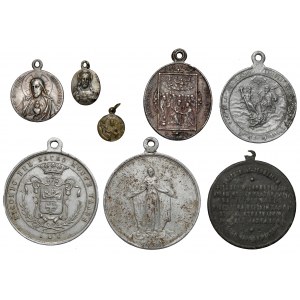 Medaliki religijne - zestaw (8szt)
