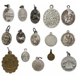 Medaliki religijne - zestaw (15szt)
