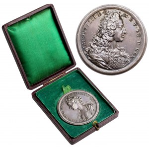 Wielka Brytania, Medal zaślubinowy Jakuba III z Klementyną Sobieską 1719
