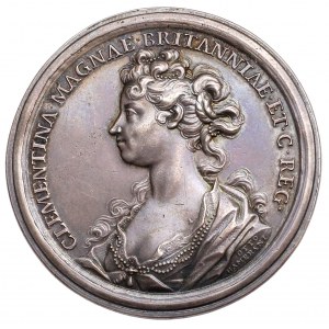 Wielka Brytania, Medal zaślubinowy Jakuba III z Klementyną Sobieską 1719