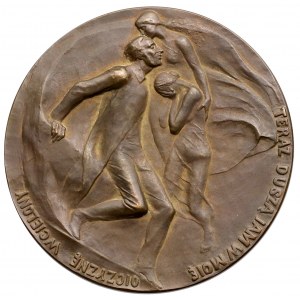 Medal, Adam Mickiewicz 1898 - w pudełku z epoki (kwadratowe)