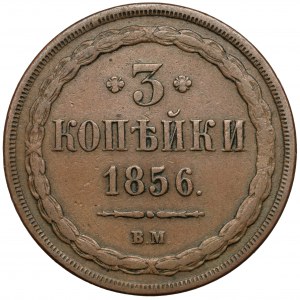 3 kopiejki 1856 BM, Warszawa