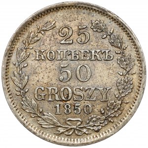 25 kopiejek = 50 groszy 1850 MW, Warszawa - b.ładne