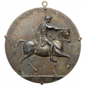 Medalion, Józef Poniatowski - pomnik - XIX wiek
