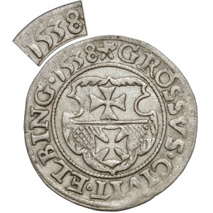 Zygmunt I Stary, Grosz Elbląg 1538 - RZADKI