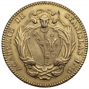 Stanisław Leszczyński, Medal Academie de Stanislas 1750