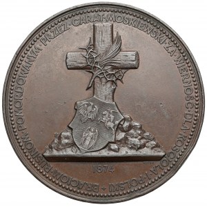 Medal upamiętniający Rusinów zamordowanych przez Carat 1874 r.