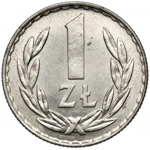 MIEDZIONIKIEL 1 złoty 1977 - na krążku Prusa - b.rzadkie