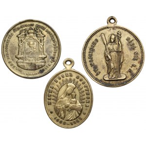 Medaliki religijne, XIX/XX wiek - zestaw (3szt)