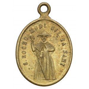 Medalik religijny, Św. Rochu - XIX/XX wiek