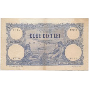 Romania, 20 Lei 1924