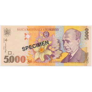 Romania, 5.000 Lei 1998 SPECIMEN