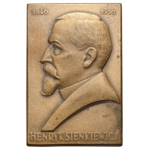 Plakieta MW (40x27), Henryk Sienkiewicz 1928