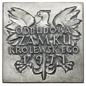 Plakieta SREBRO, Odbudowa Zamku Królewskiego 1971