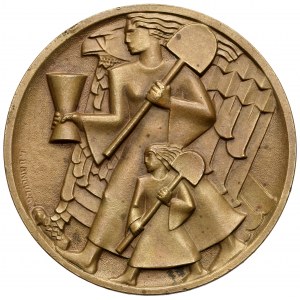Medal, Budowa Kopca J. Piłsudskiego, Kraków 1936