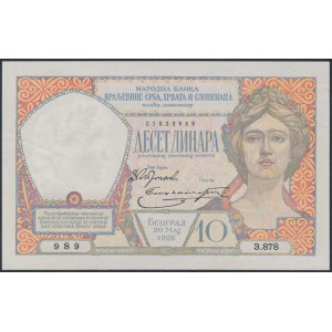 Yugoslavia, 10 Dinara 1926