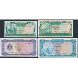 Libya - lot of 4 banknotes 1972-1981