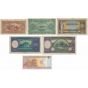 Litwa, zestaw banknotów (6szt)