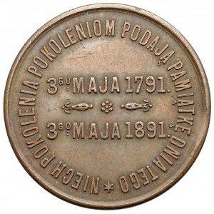 Medal 100. rocznica Konstytucji 3 Maja 1791-1891