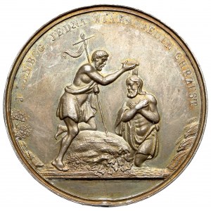 Medal Na Pamiątkę Chrztu 1867, Jeden Bóg, Jedna Wiara , Jeden Chrzest