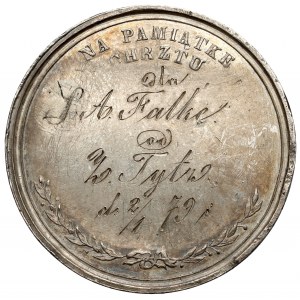 Medal Na Pamiątkę Chrztu 1879, J. Herkner F.