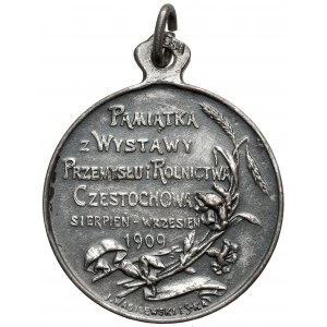 Medal, Wystawa Przemysłu i Rolnictwa w Częstochowie 1909