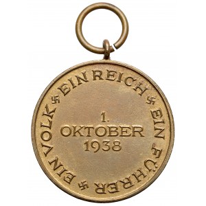 III Rzesza, Medal 1 Oktober 1938 EIN REICH, EIN...