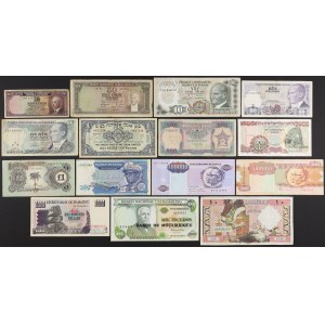 Afryka i Bliski Wschód, zestaw banknotów MIX (15szt)