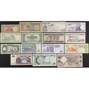 Afryka i Bliski Wschód, zestaw banknotów MIX (15szt)