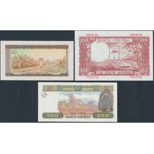 Guinea - banknotes lot (3pcs)